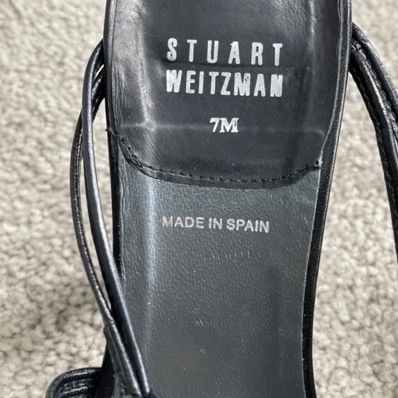 Stuart Weitzman Black Strappy Heels - Picture 4 of 4